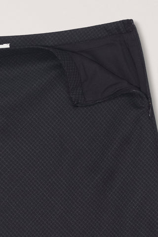 BIAS MIDI CHECKED SKIRT BLACK CHECK