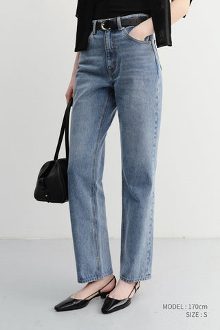 ESSENTIAL CROPPED JEANS LIGHT BLUE