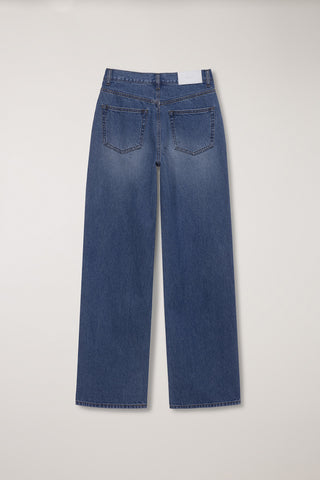 SUMMER RELAXED WIDE JEANS CLASSIC BLUE