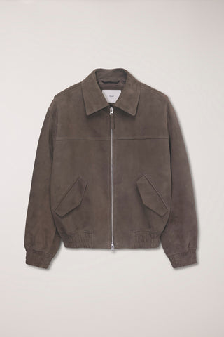 UNISEX REFINED SUEDE BLOUSON TAUPE SUEDE