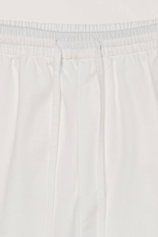 UNISEX PAJAMA BERMUDA SHORTS WHITE