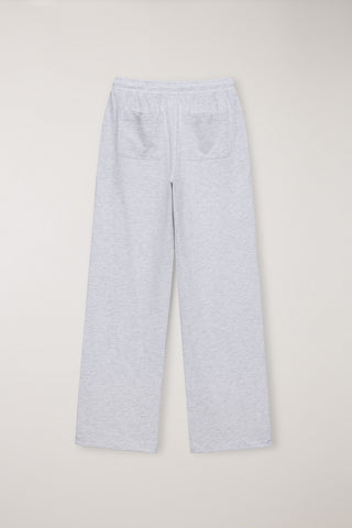 SUMMER WIDE JOGGER PANTS LIGHT MELANGE GREY
