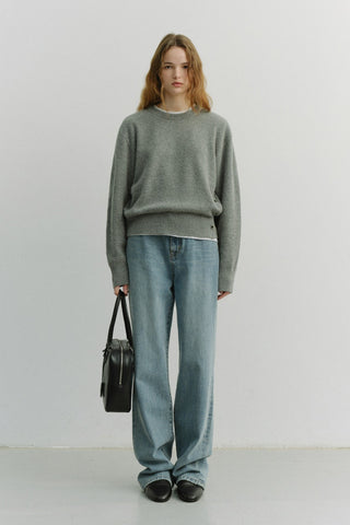 90S WIDE LEG NEW JEANS LIGHT BLUE