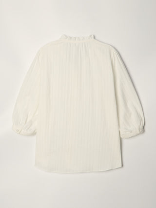 JANE FRILL BLOUSE WHITE
