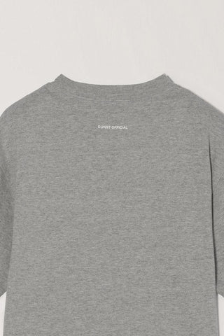 UNISEX LOGO CREASE T-SHIRT MELANGE GREY