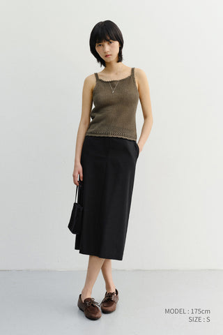 H-LINE LONG SKIRT BLACK