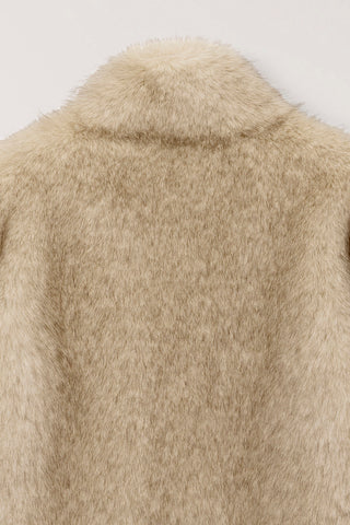 HALF FUR JACKET BEIGE