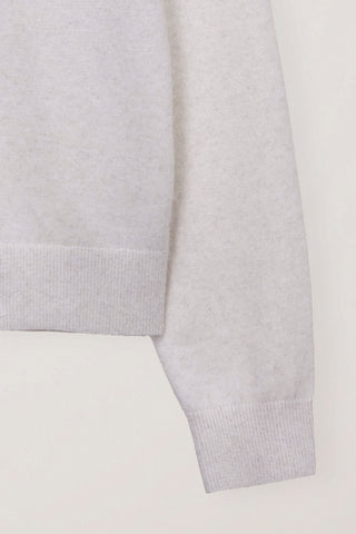 UNISEX ESSENTIAL CREWNECK SWEATER MELANGE IVORY