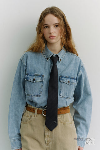 UNISEX CLASSIC DENIM SHIRT LIGHT BLUE