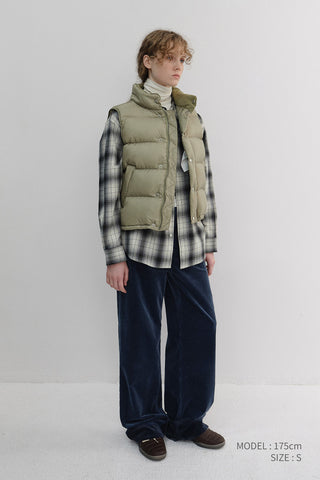 UNISEX GOOSE DOWN VEST SAGE GREEN
