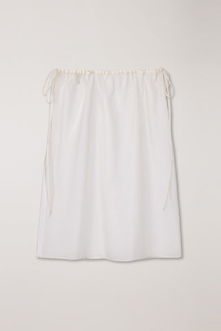 SEE-THROUGH LAYERING SKIRT IVORY