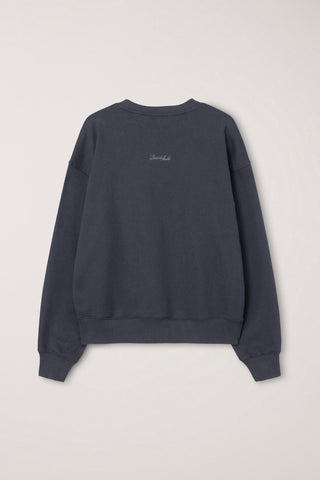 UNISEX SLOGAN SWEATSHIRT CHARCOAL GREY