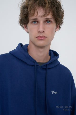 UNISEX GARMENT DYED HOODIE NAVY