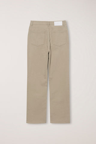 BRUSHED STRAIGHT JEANS BEIGE