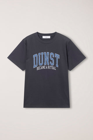 UNISEX VINTAGE ARCH LOGO T-SHIRT CHARCOAL GREY