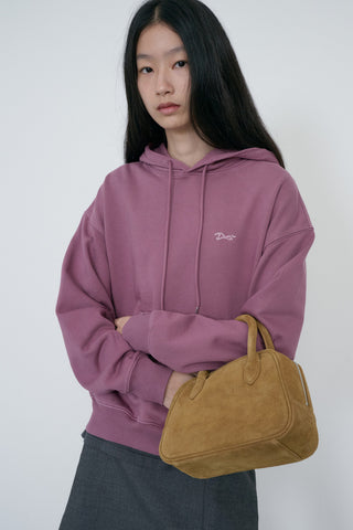 SUEDE BOSTON TOTE BAG CAMEL