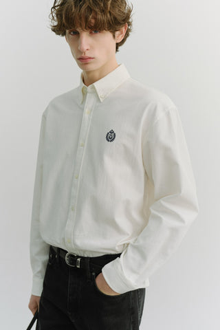 UNISEX CLASSIC BOYFRIEND SHIRT OFF WHITE