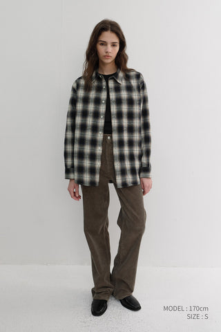 UNISEX WINTER FLANNEL CHECKED SHIRT BLUE