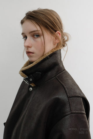 UNISEX VOLUME AVIATOR BLOUSON BLACK