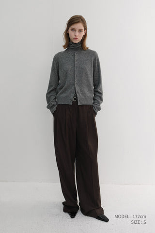 WINTER FLANNEL SLACKS DARK BROWN STRIPE