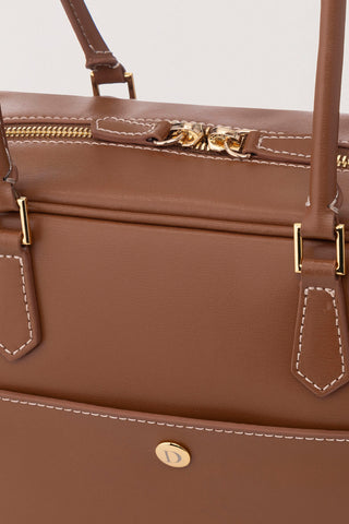 CLASSIC 28 LEATHER BAG TAN