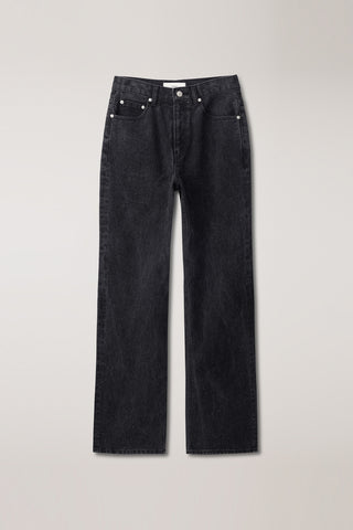 RELAXED FLARED JEANS BLACK