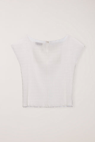 PLEATS BLOUSE IVORY