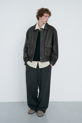 UNISEX STRAIGHT SWEATPANTS SOFT BLACK