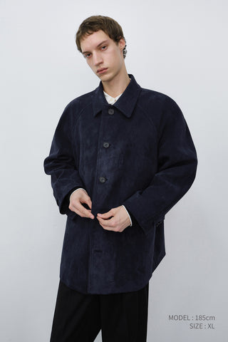 UNISEX LILY ALTER-SUEDE HALF JACKET BLUE NAVY