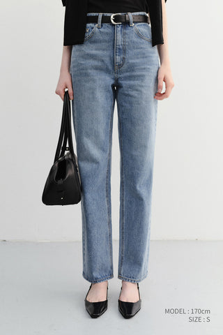 ESSENTIAL CROPPED JEANS LIGHT BLUE