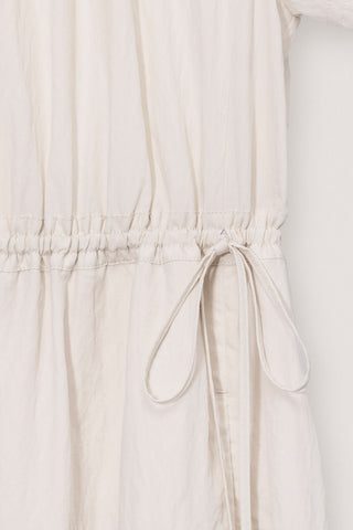 HALF SLEEVE DRESS LIGHT BEIGE