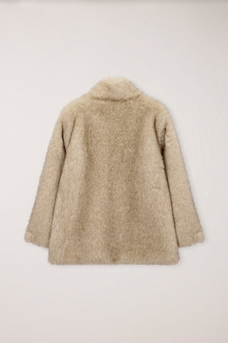 HALF FUR JACKET BEIGE