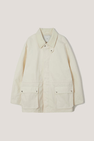UNISEX COTTON CHORE JACKET OFF WHITE