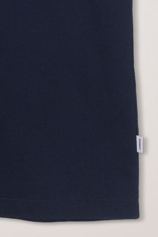 UNISEX LAYERED SET-UP T-SHIRT NAVY BLACK STRIPE
