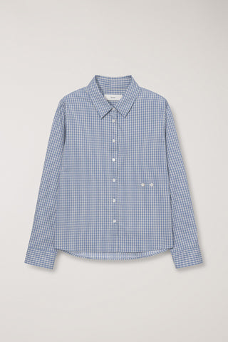 2-WAY ESSENTIAL CHECKED SHIRT BLUE CHECK
