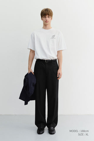 UNISEX HEART D LOGO T-SHIRT OFF WHITE