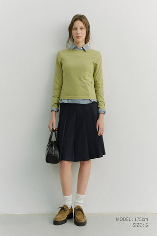 ESSENTIAL CREW-NECK T-SHIRT OLIVE