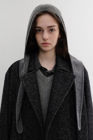 BABUSHKA SCARF MELANGE GREY