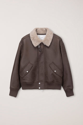 UNISEX VOLUME AVIATOR BLOUSON BROWN