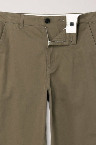 STRAIGHT CHINO SLACKS BEIGE