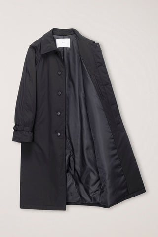 UNISEX PADDED BALMACAAN COAT CHARCOAL GREY
