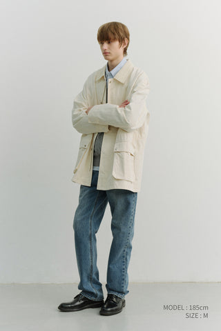 STRAIGHT TAPERED JEANS CLASSIC BLUE