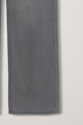 LOW RISE WIDE JEANS GREY