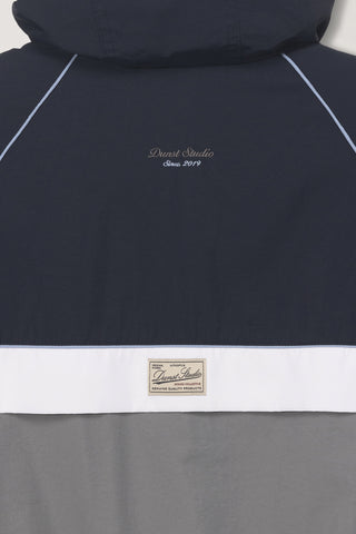 UNISEX BLOCKED WINDBREAKER NAVY