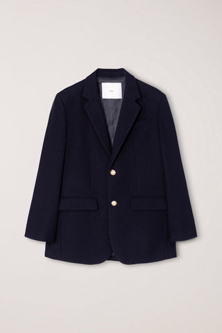 UNISEX CLASSIC 2 BUTTON WOOL BLAZER NAVY