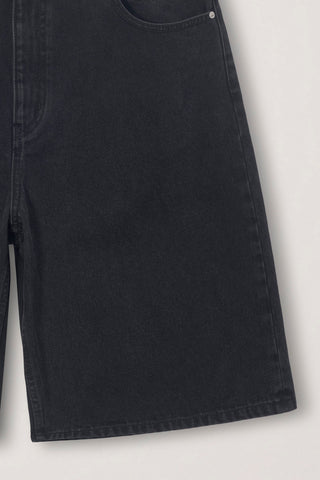 CLASSIC BAGGY DENIM SHORTS BLACK