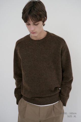 UNISEX SHAGGY DOG SWEATER BROWN