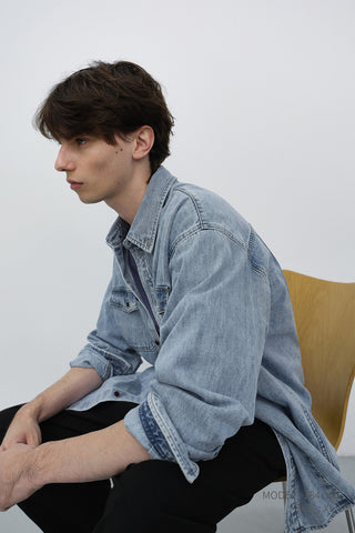 UNISEX CLASSIC DENIM SHIRT LIGHT BLUE