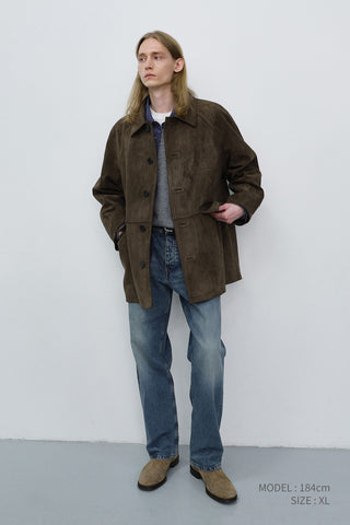 UNISEX LILY ALTER-SUEDE HALF JACKET ETOUPE KHAKI