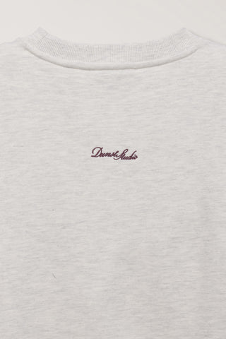 UNISEX VINYL SWEATSHIRT OATMEAL MELANGE
